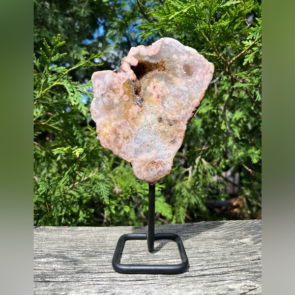 Pink Amethyst On Stand - Picture 5 of 5